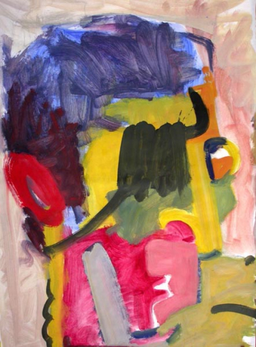 Nariz 4 - 100x70cm - Óleo Papel - 2004